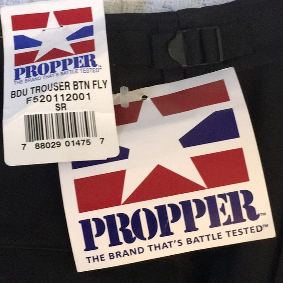 Propper Tactical Button Fly Black Pants Sm Reg NWT - Picture 2 of 8